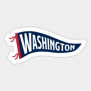 Washington Pennant - White Sticker